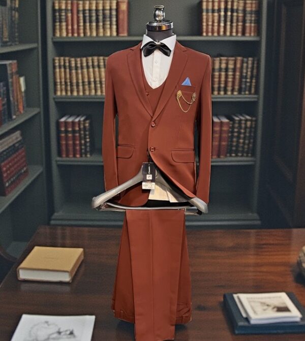 Men’s 3pc Suit  Includes- Coat , vest coat , pant
