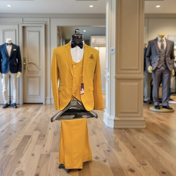 Men’s 3pc Suit  Includes- Coat , vest coat , pant